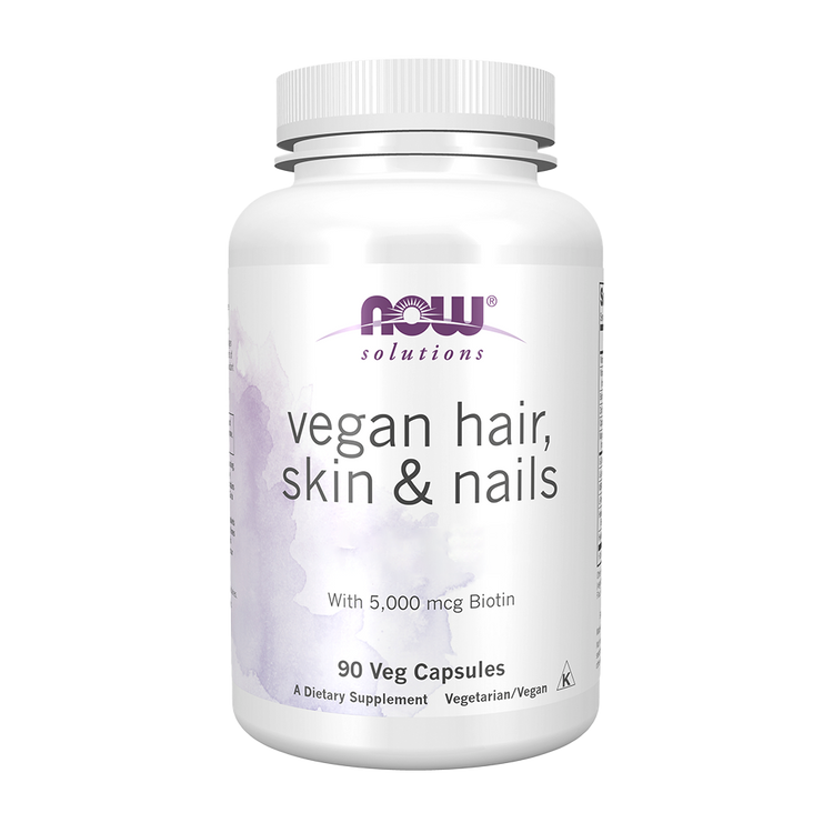 Cabello, Piel y Uñas Vegano - 90 Cápsulas - Now
