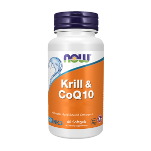 Óleo de Krill + Coq10 - 60 Cápsulas Moles - Now