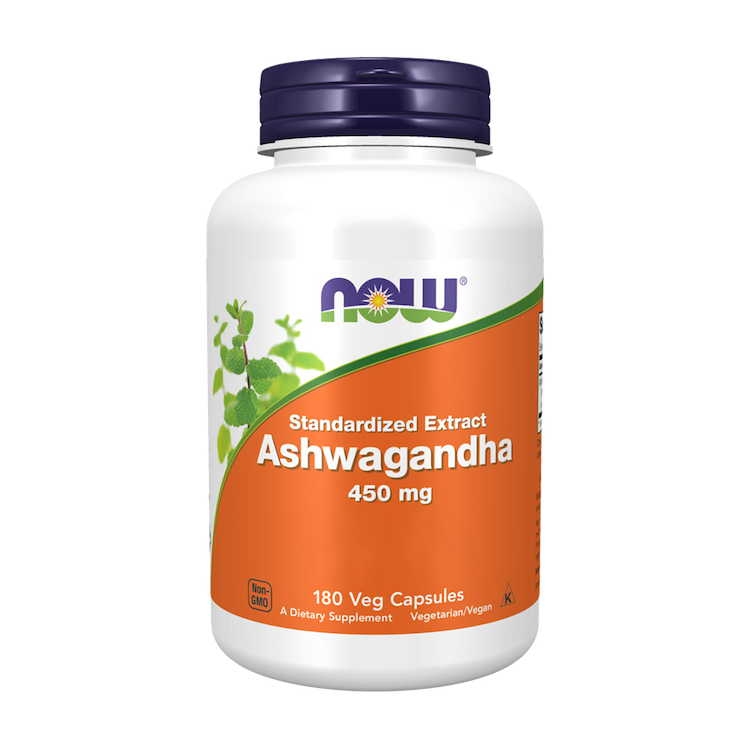 Extracto de Ashwagandha - 450 mg - 180 Cápsulas - Now