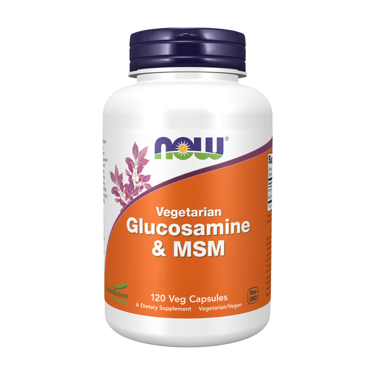 Glucosamina + MSM Vegetariana - 120 Cápsulas - Now