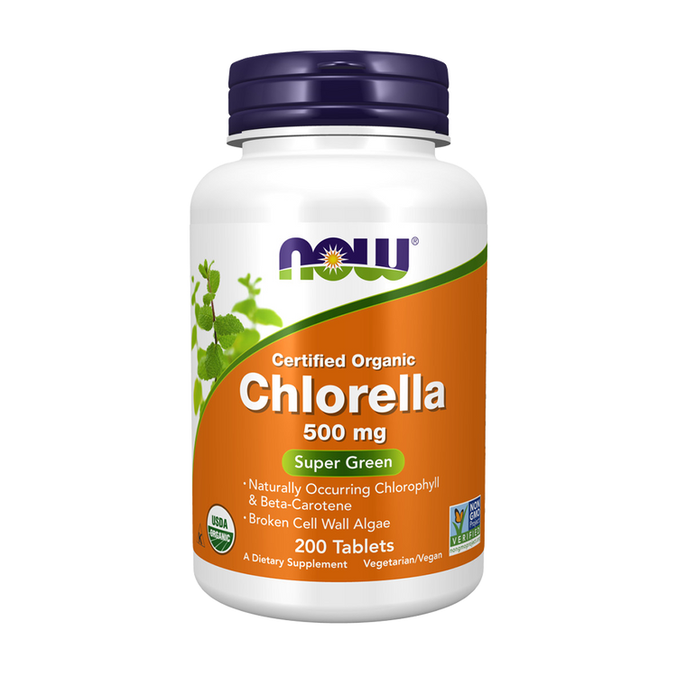 Chlorella 500 mg  - 200 Comprimidos - Now