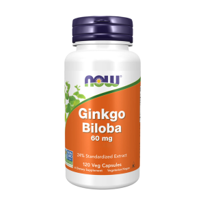 Ginkgo Biloba 60 mg - 120 Cápsulas - Now