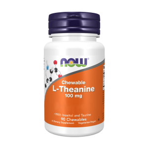 L-Theanine with Inositol and Taurine, 100mg - 90 chewables - Now