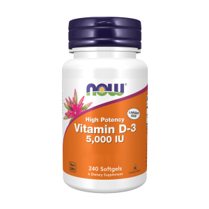 Vitamina D-3 - 5000 IU - 240 softgels - Now