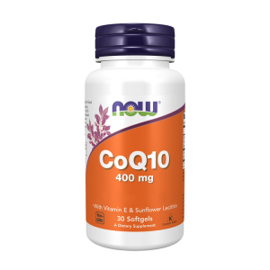 CoQ10 400 mg + Vitamina E - 30 Cápsulas - Now