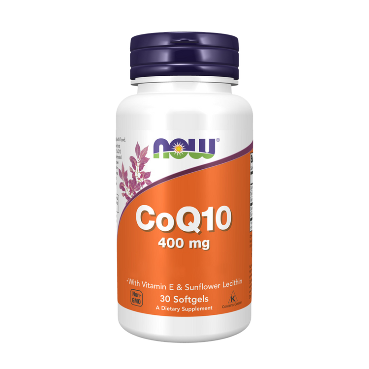CoQ10 400 mg + Vitamina E - 30 Cápsulas - Now