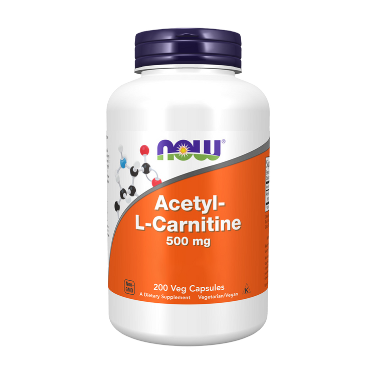 Acetyl-L Carnitine 500mg - 200 Cápsulas - Now