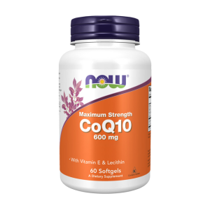 CoQ10 with Lecithin & Vitamin E - 600mg - 60 softgels - Now