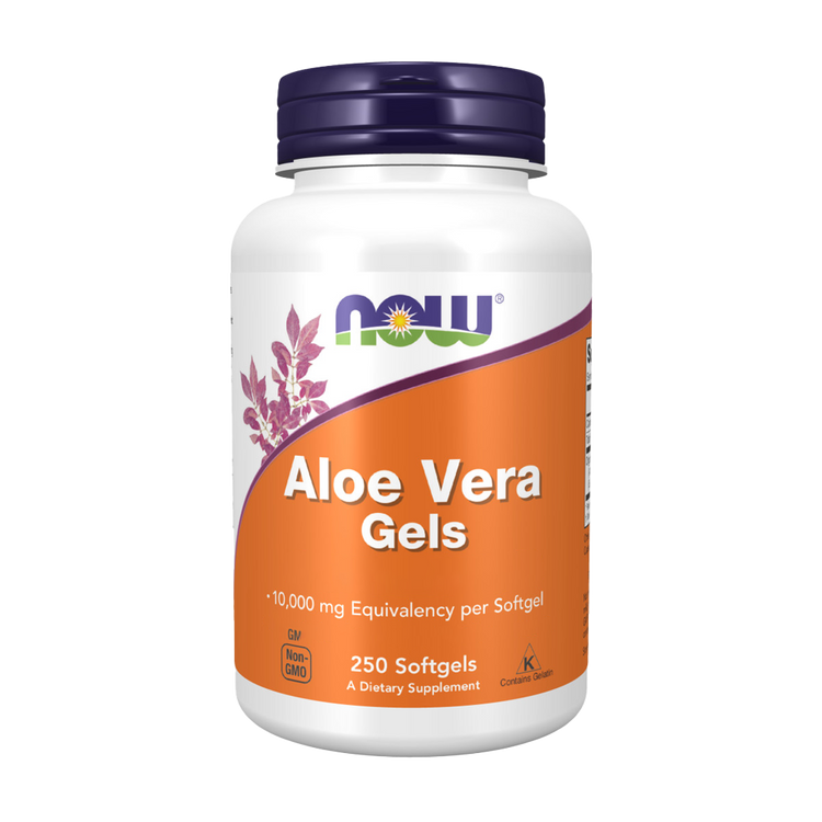Aloé Vera 10.000 mg - 250 Cápsulas Moles - Now