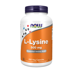 L-Lisina (L-Lisina Monohidrocloreto) 500 mg - 250 Cápsula - Now