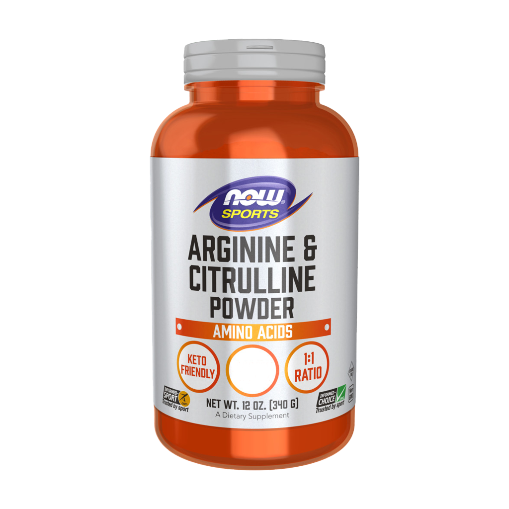 Arginina e Citrulina em pó 340g - Now