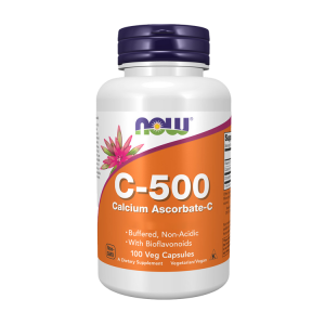 Vitamina C 500 Cálcio Ascorbato-C - 250 Cápsulas - Now