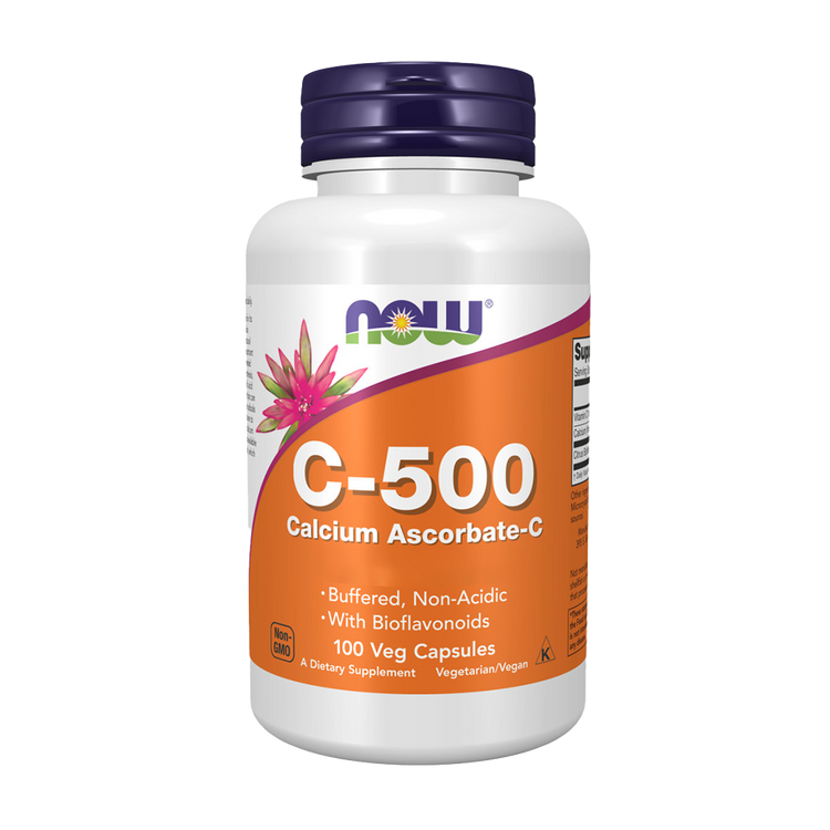 Vitamina C 500 Cálcio Ascorbato-C - 250 Cápsulas - Now