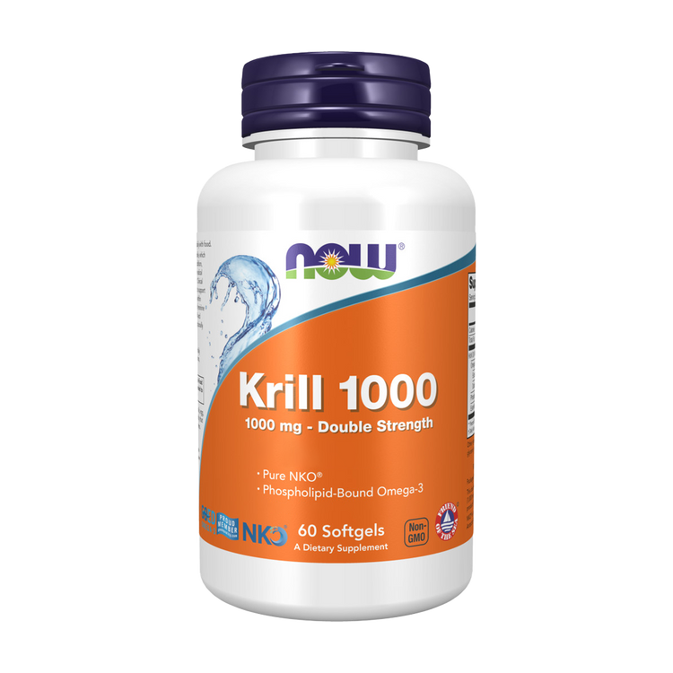 Óleo de Krill 1000 mg - 60 Cápsulas Moles - Now