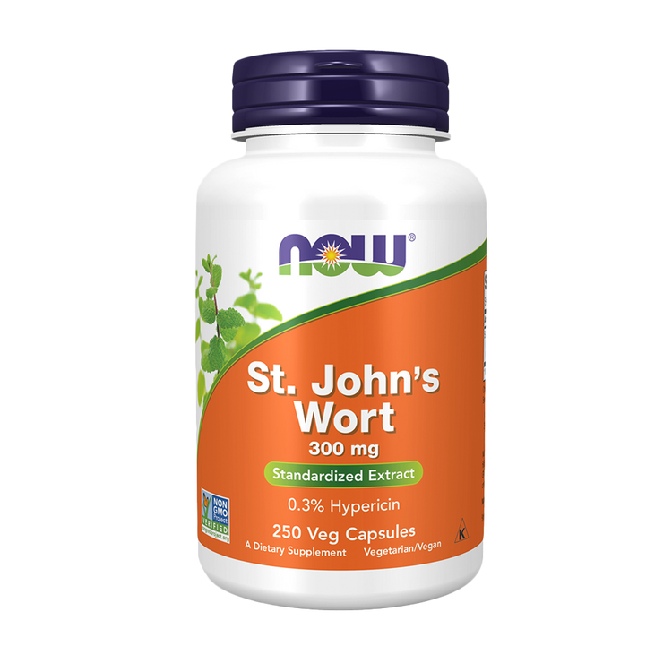 Erva de São João 300 mg - 250 Cápsulas - Now