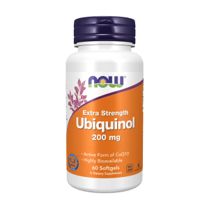 Ubiquinol Extra Forte 200 mg - 60 Cápsulas - Now