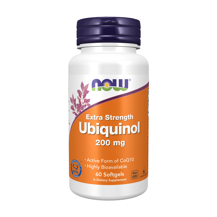 Ubiquinol Extra Forte 200 mg - 60 Cápsulas - Now