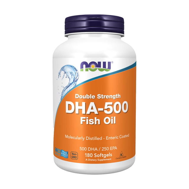 DHA-500 - 500 DHA / 250 EPA - 180 softgels - Now