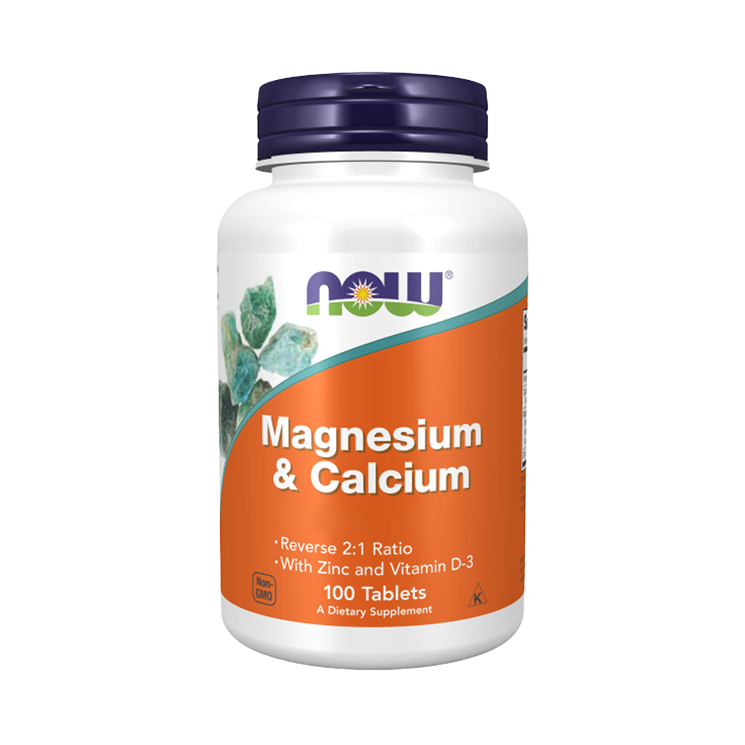 Magnesium + Calcium - 100 Comprimidos - Now