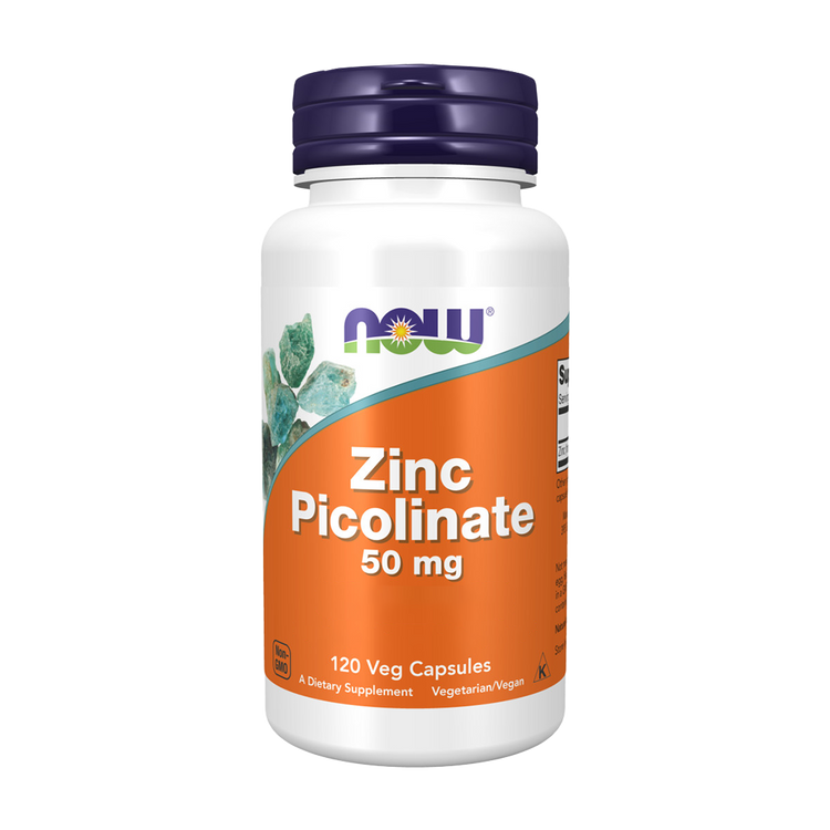 Zinc Picolinate - 50mg - 120 Cápsulas - Now