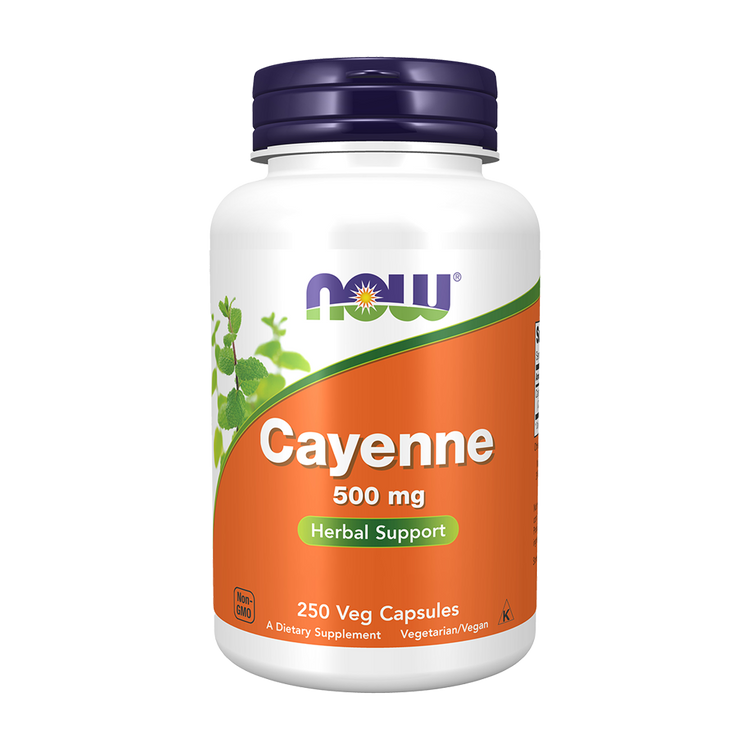 Cayenne 500 mg 250 Cápsulas - Now