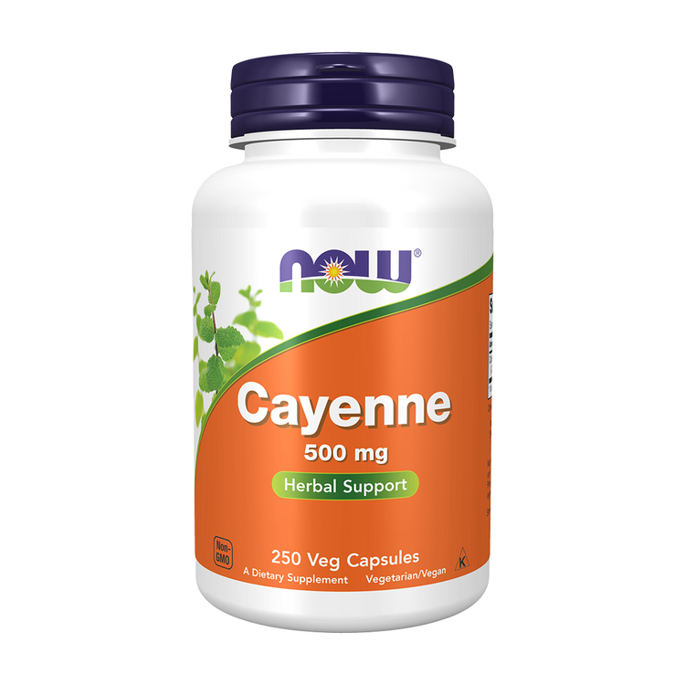 Cayenne 500 mg 250 Cápsulas - Now