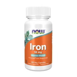 Iron 18mg - 120 Cápsulas - Now