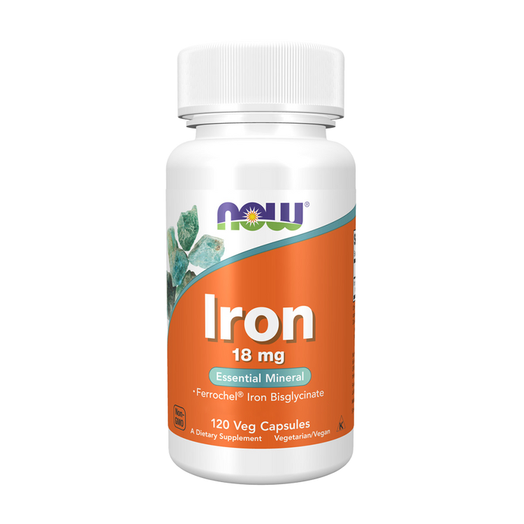 Iron 18mg - 120 Cápsulas - Now