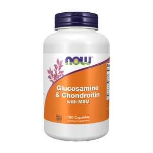 Glucosamina e Condroitina com MSM - 180 Cápsulas - Now