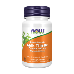 Milk Thistle Extract 300 mg Double Strength – 50 cápsulas – Now