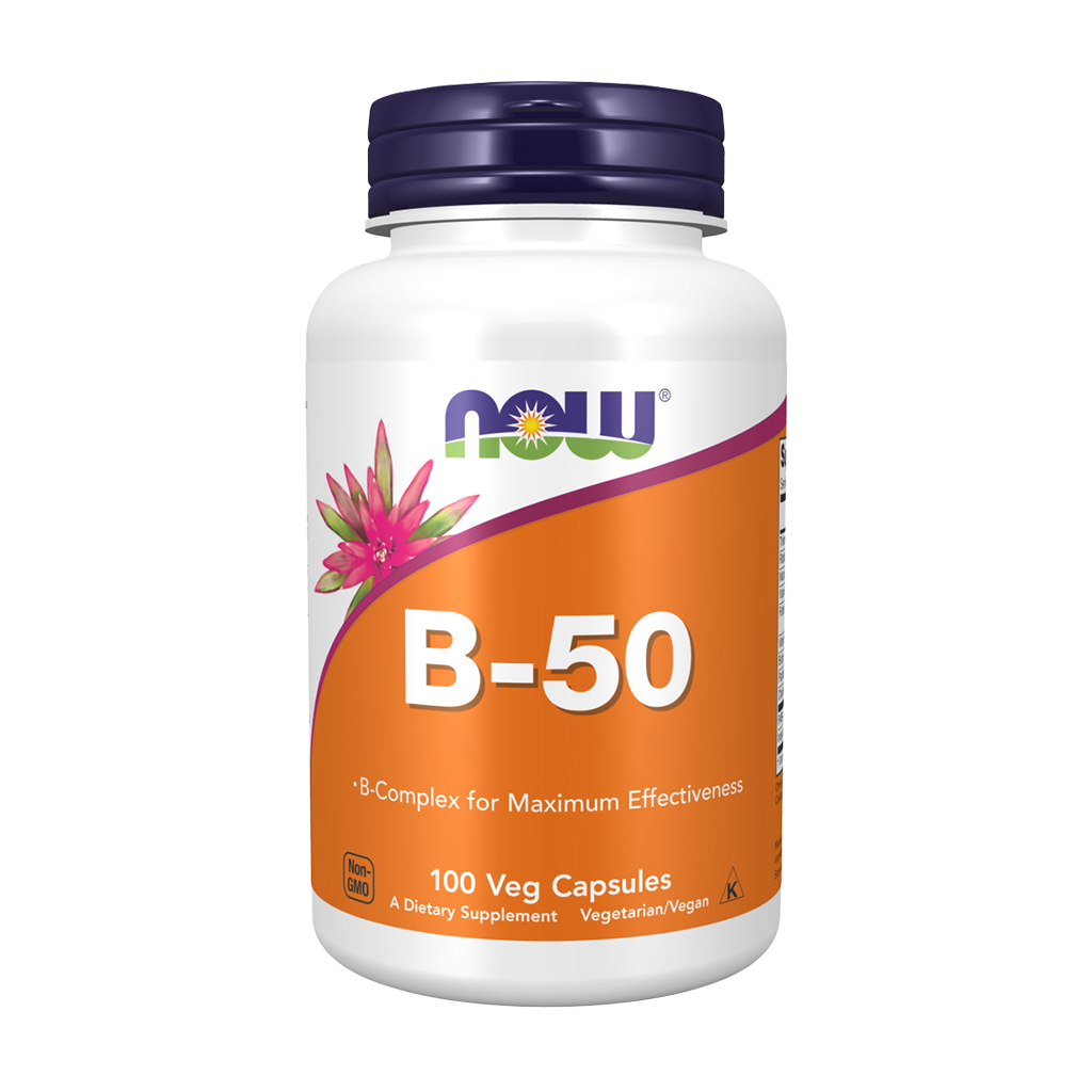 Vitamina B-50 - 100 Cápsulas - Now