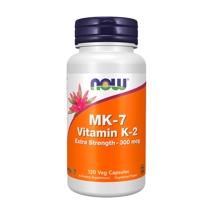 MK-7 Vitamina K2 Extra Fuerte 300 mcg - 120 Cápsulas - Now