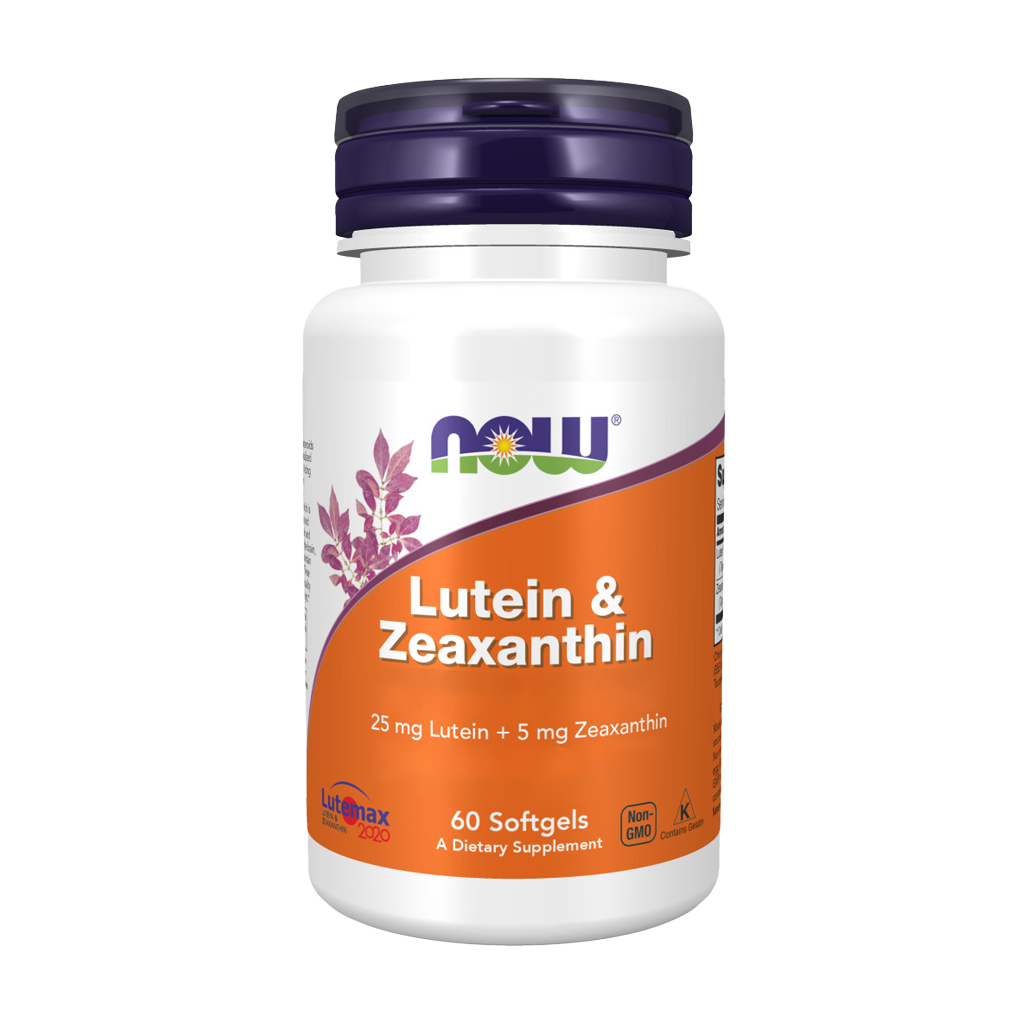 Luteína + Zeaxantina - 60 Cápsulas - Now