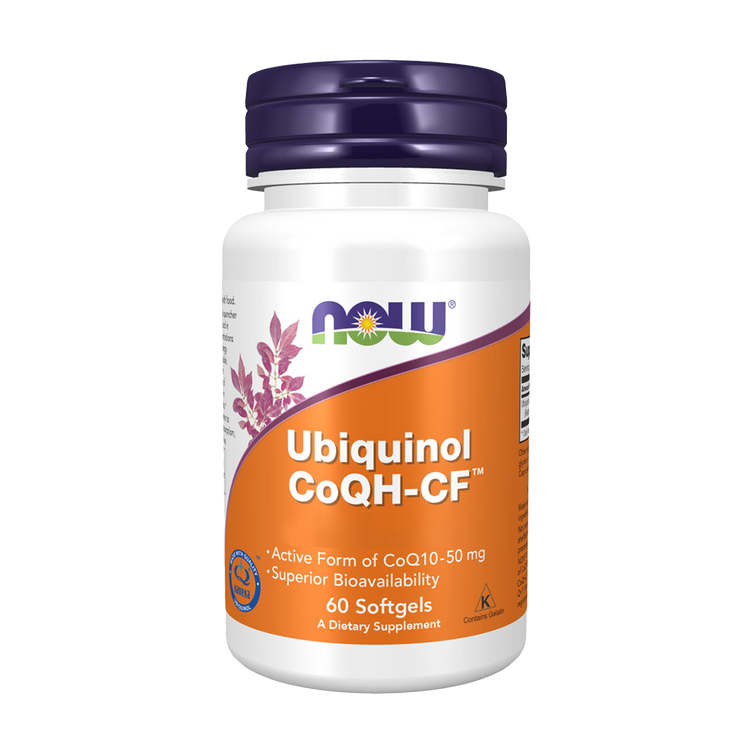 Ubiquinol CoQH-CF - 60 Cápsulas - Now