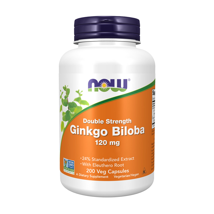 Ginkgo Biloba Extra 120 mg - 200 Cápsulas - Now