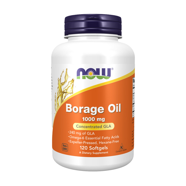 Óleo de Borragem - 1000mg - 120 softgels - Now
