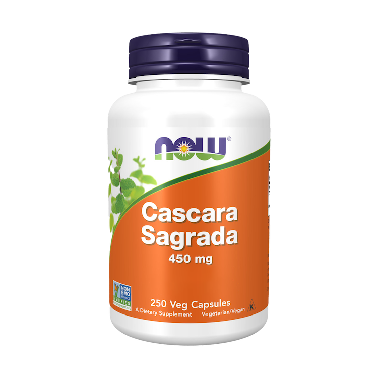 Cascara Sagrada - 450mg - 250 Cápsulas - Now