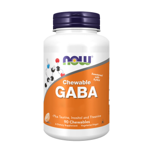 GABA Chewable sabor Laranja - 90 chewables - Now