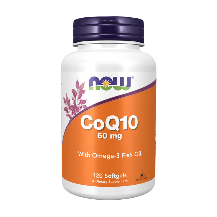 CoQ10 60mg + Omega-3  - 120 Cápsulas - Now