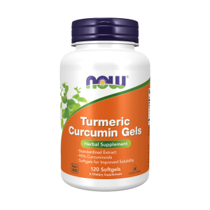Turmeric Curcumin - 120 Capsulas Moles – Now