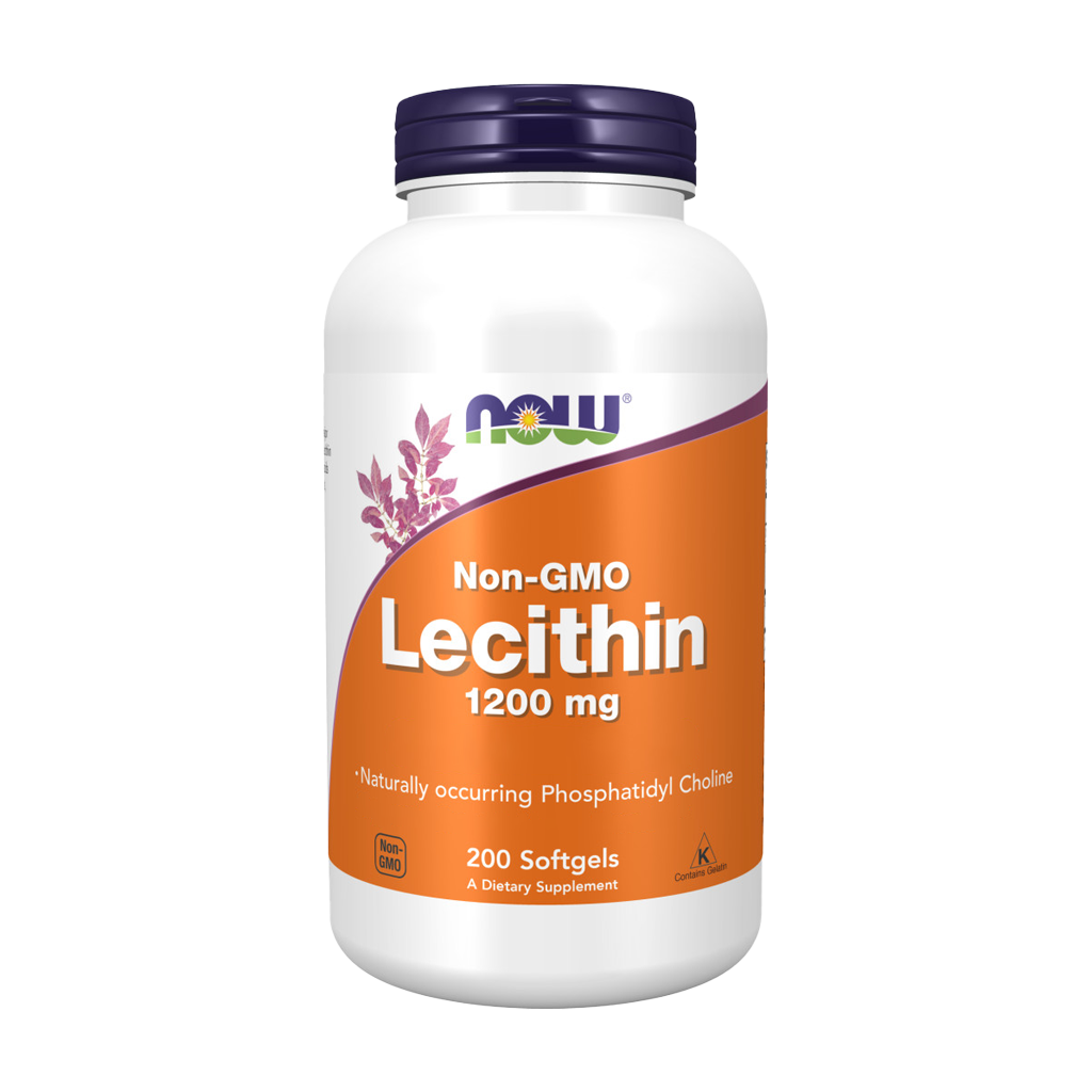Lecitina de Soja 1200mg - 200 Cápsulas - Now