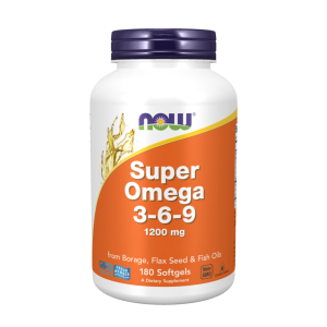 Super Omega 3-6-9 - 1200mg - 180 Cápsulas Moles - Now