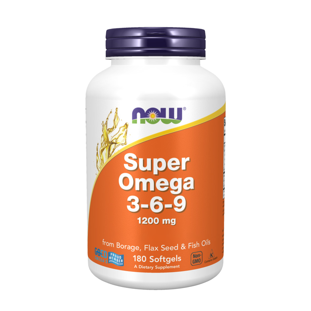 Super Omega 3-6-9 - 1200mg - 180 Cápsulas blandas - Now