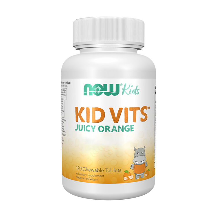 Kid Vits Laranja Suculenta - 120 Comprimido Mastigável - Now