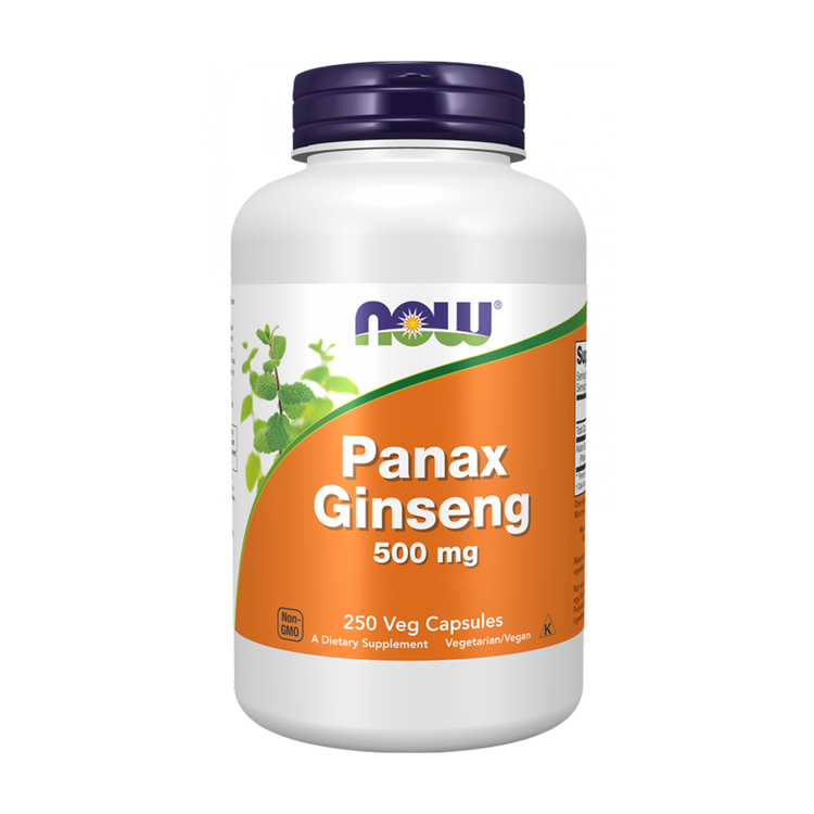 Ginseng Panax 500mg -  250 Cápsulas - Now
