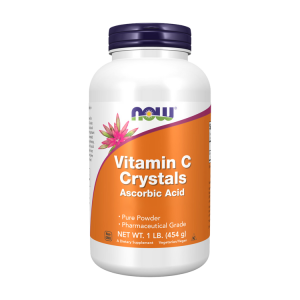 Vitamin C Cristais - 454 grams - Now