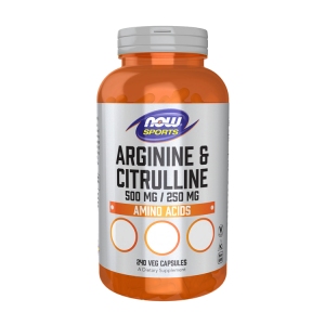 Arginine + Citrulline - 240 cápsulas - Now