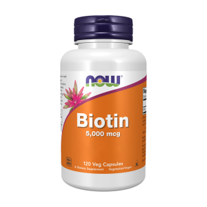 Biotina 5000mcg - 120 Cápsulas - Now