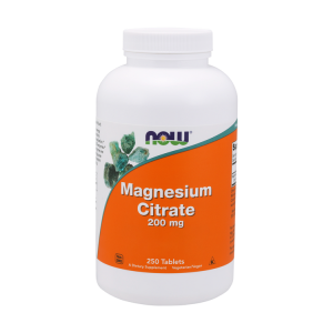 Magnésio Citrate - 200mg - 250 Comprimidos - Now
