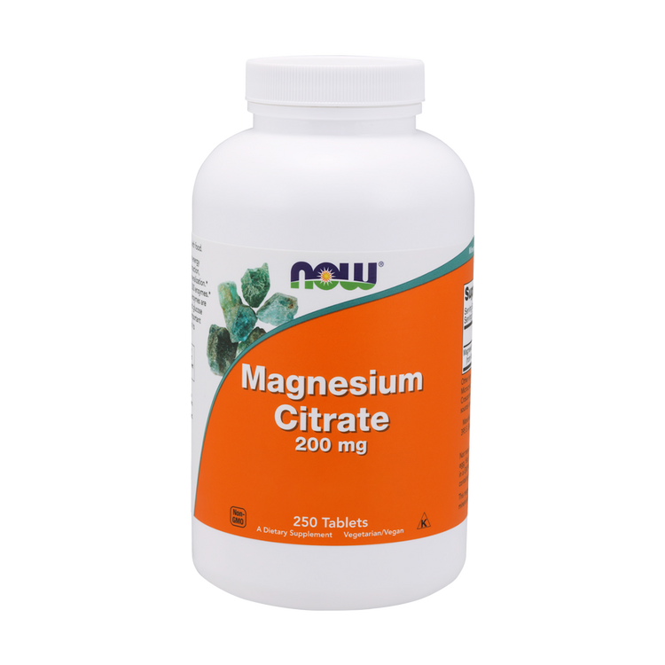 Magnésio  Citrate - 200mg - 250 Comprimidos - Now